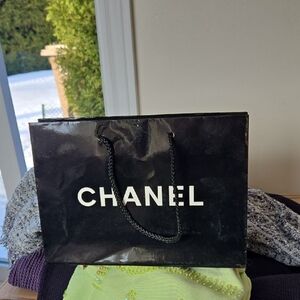 Chanel Black Boutique Shoppi Bag